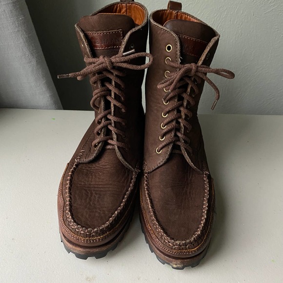Cole Haan Country Brown Leather Lace Up Boots, Women's Size 8.5 Nr - Picture 4 of 15